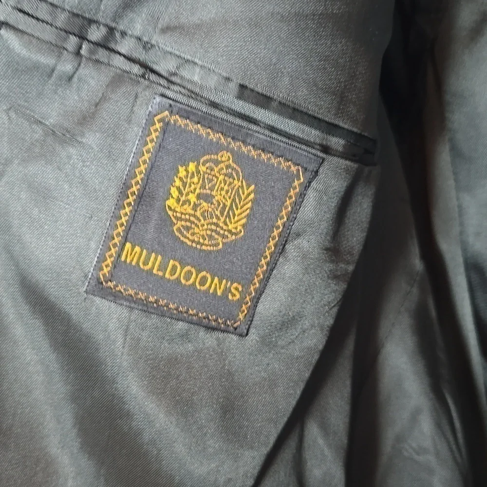 Muldoons |Mens Navy and Brass Suit Jacket Coat Preppy Dressy Sz.42r